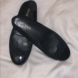 Prada Black Ballet Flats
